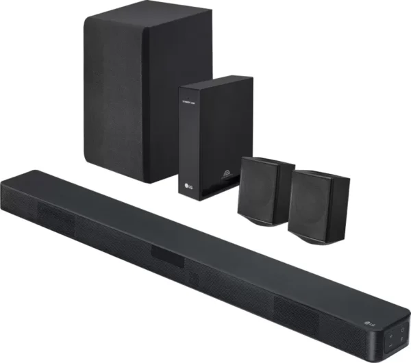 LG SNC4R , Wireless Subwoofer & Rear Speaker, WOW Interface,Rear Surround Sound 420 W Bluetooth Soundbar  (Black, 4.1 Channel) - Image 5