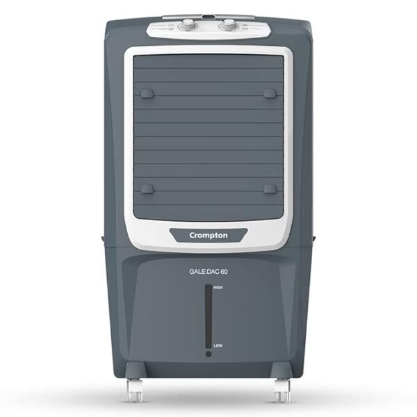 Crompton Gale DAC 60 Litres Desert Air Cooler for home | Large & Easy Clean Ice Chamber | 4-Way Air Deflection | Density Honeycomb Pads | Everlast Pump