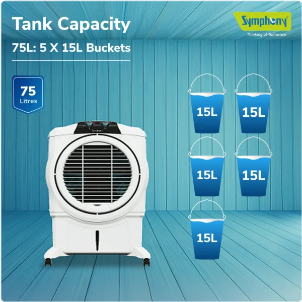 Symphony Sumo 75 XL Powerful Desert Air Cooler 75-litres - Image 4